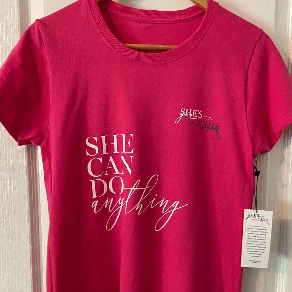 She's You T-shirt   She Can Do Anything - Mirror Image